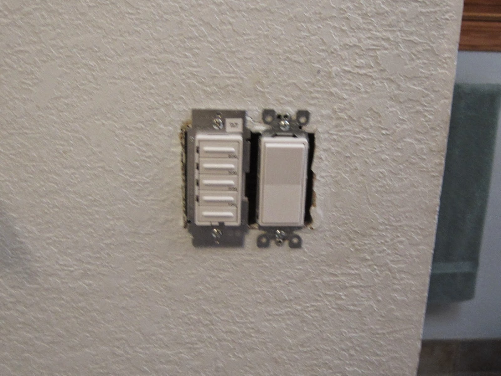 House Remodelling Replacing the Fan/Heater Switches