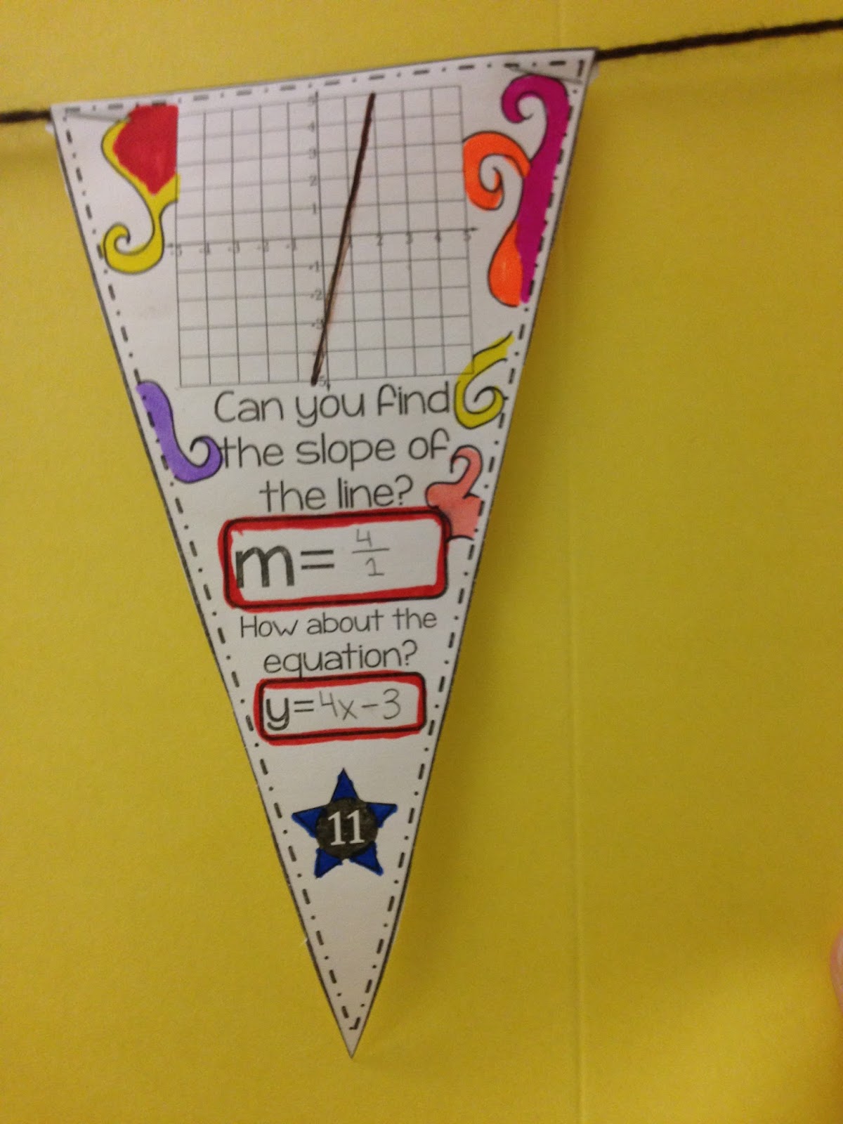 Math Dyal My End of the Year Pennant Project