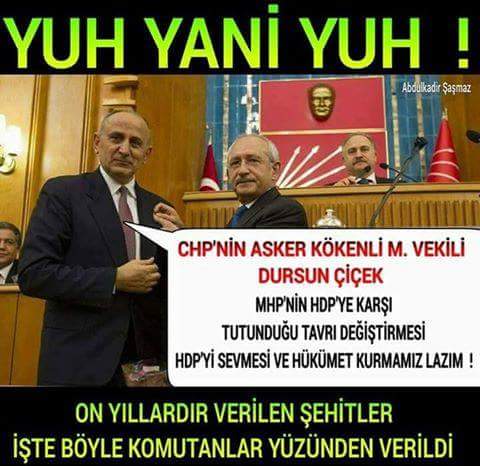 CHP'nin asker kökenli millet vekili Dursun Çiçek