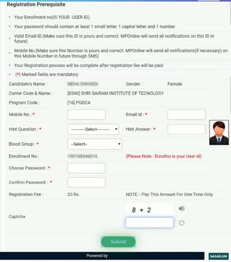 MCU SIS Login Submit