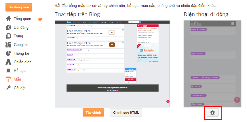 [Code] Thủ Thuật Blogspot l Hướng Dẫn Chỉnh Sữa Giao Diện Tuy-chinh-0