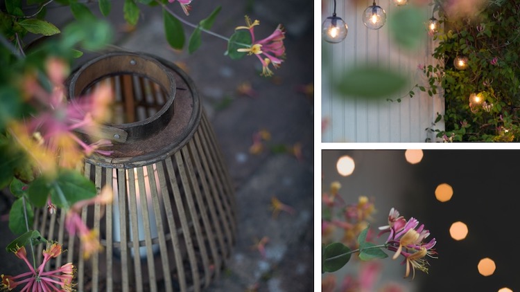 A Cosy Outdoor Oasis Gets a String Lighting Update