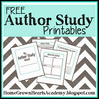 FREE Author Study Printables 