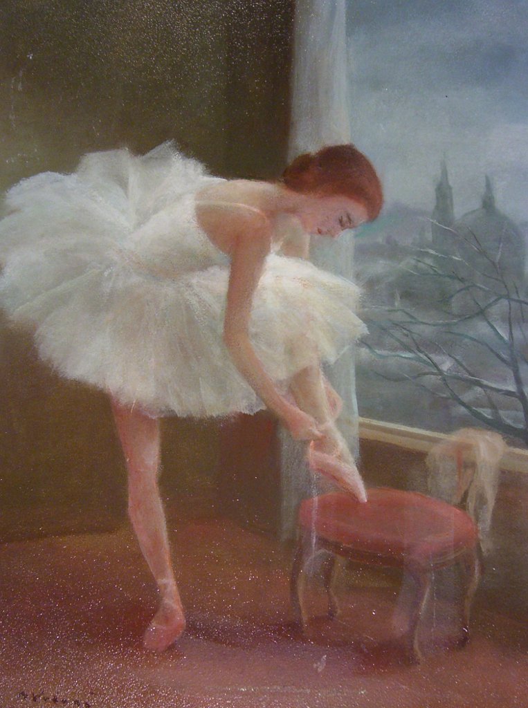 "Ballet Dancers" by Miloslava Vrbova-Stefkova "Ballet Dancers" by Miloslava Vrbova-Stefkova