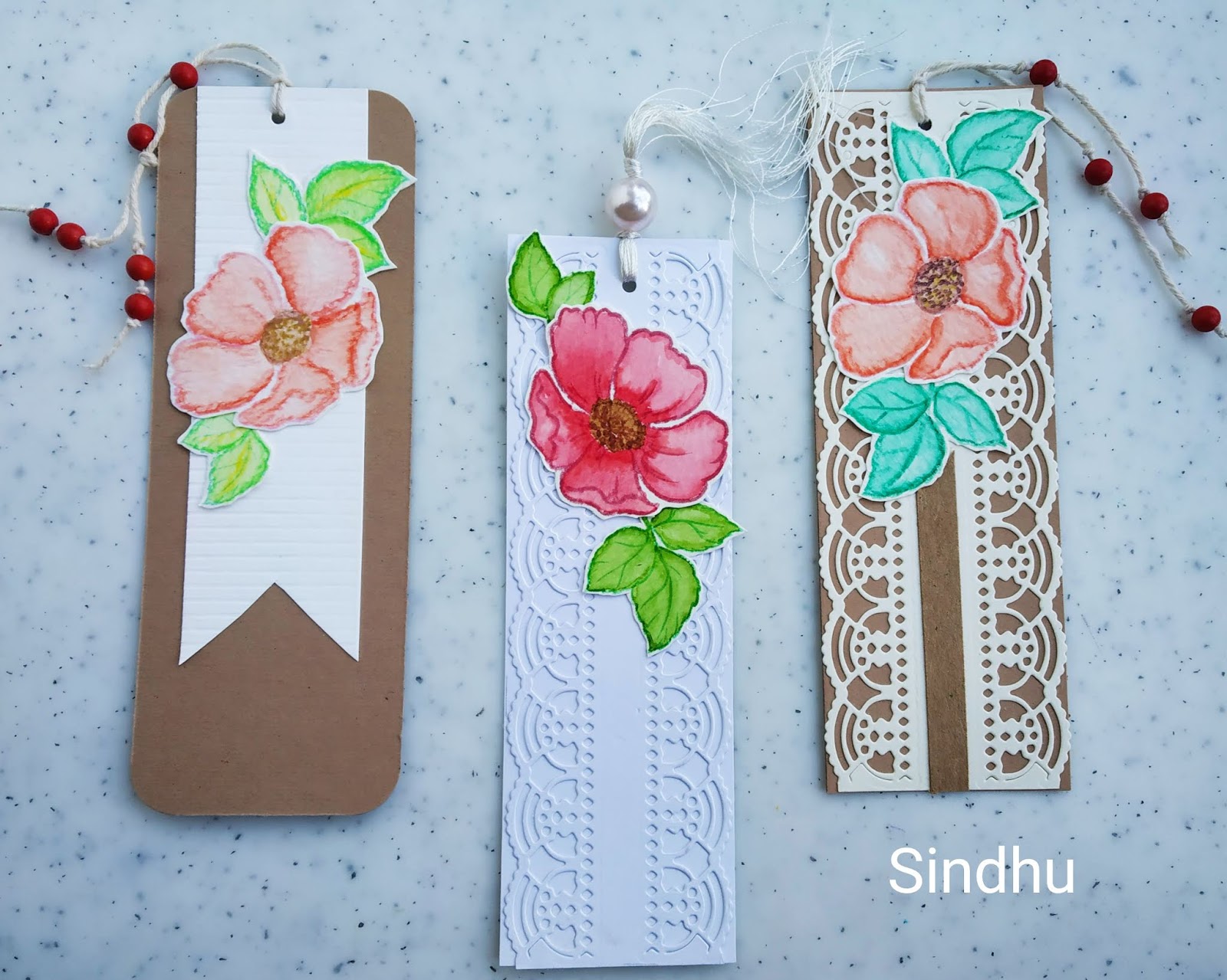 Colors of My Crafty World Simple bookmarks