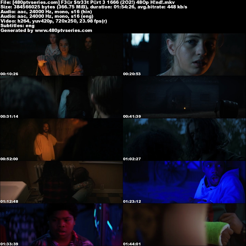 Fear Street Part 3: 1666 (2021) Hindi Dual Audio 350MB WebRip 480p Free Watch Online Full Movie Download Worldfree4u 9xmovies