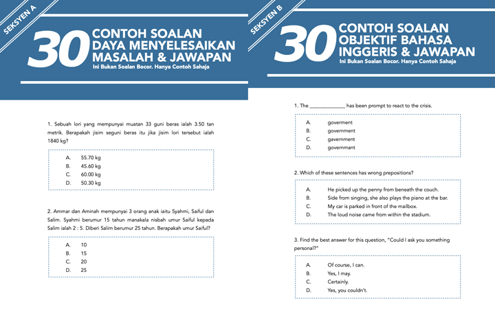 Pakej Rujukan Khas Exam PSEE Pembantu Tadbir N19 Sesi 