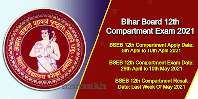 Bihar Board 12th Compartment Exam Date 2021