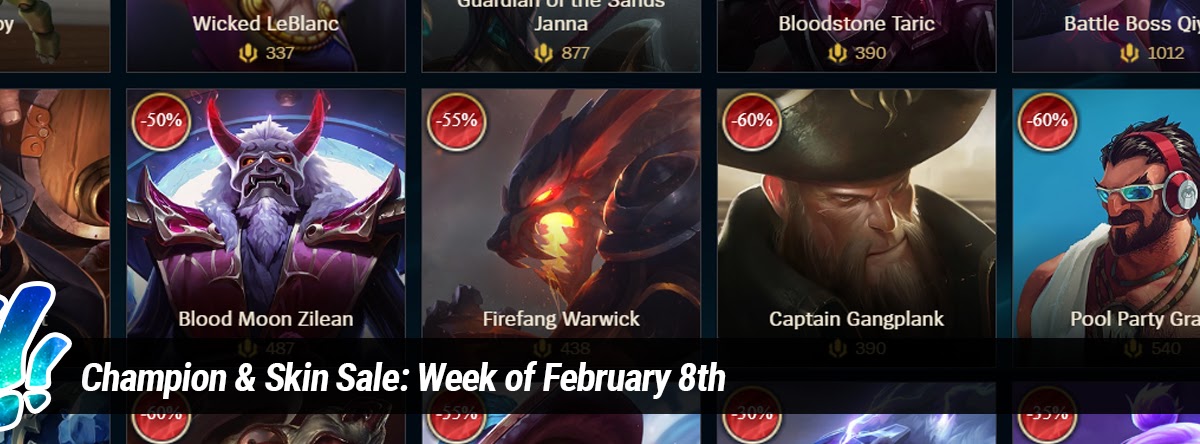 Champion & Skin Sale: Week of May 31st - PBE News - Deutsches League of Legends Forum - Boards of Legends