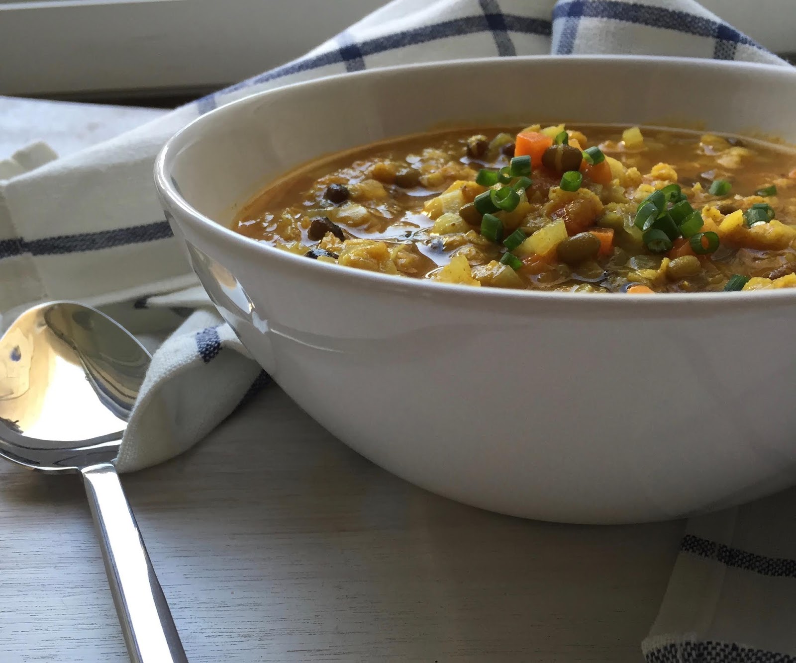 The Katamon Kitchen Red Lentil and Mung Bean Soup