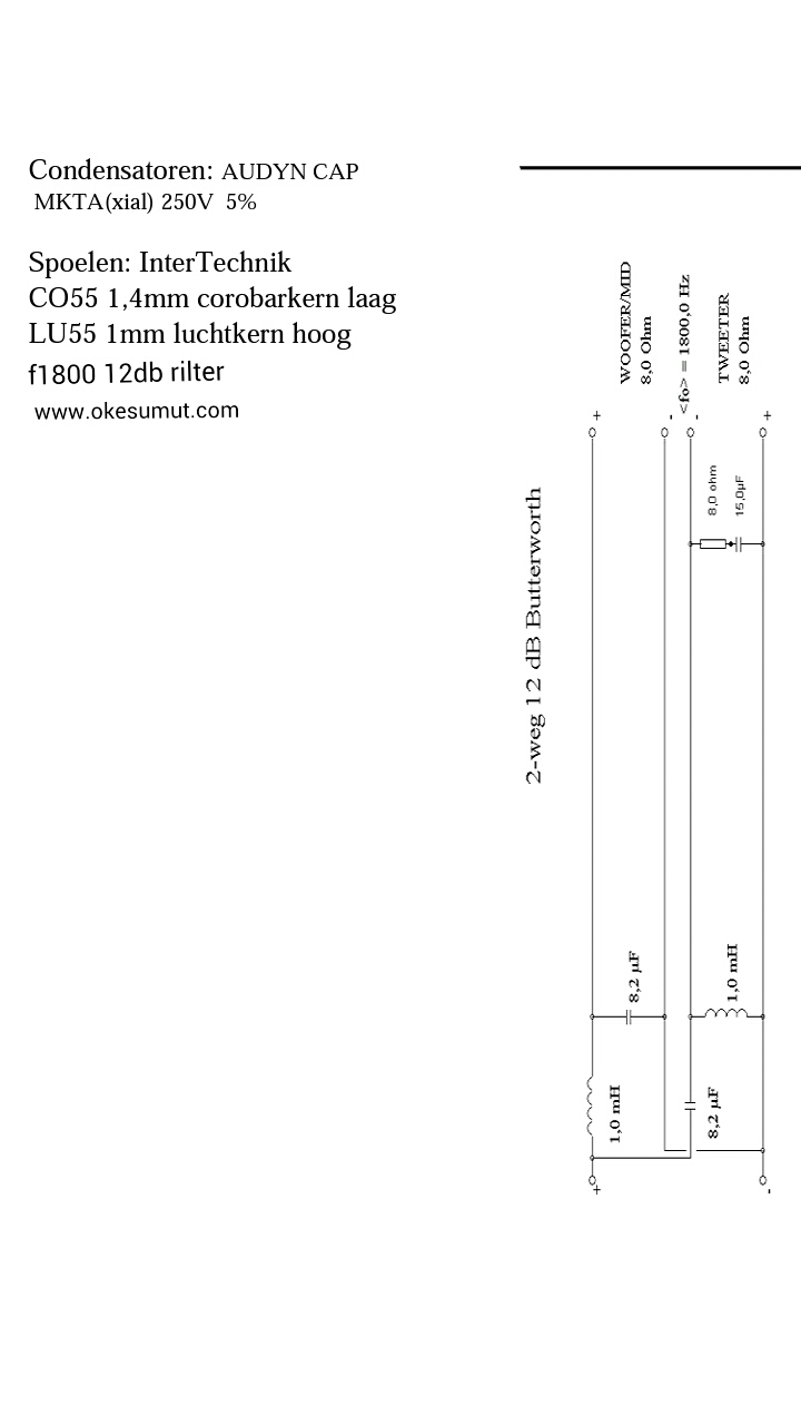 gambar skema crossover pasif HAZA MUSIK