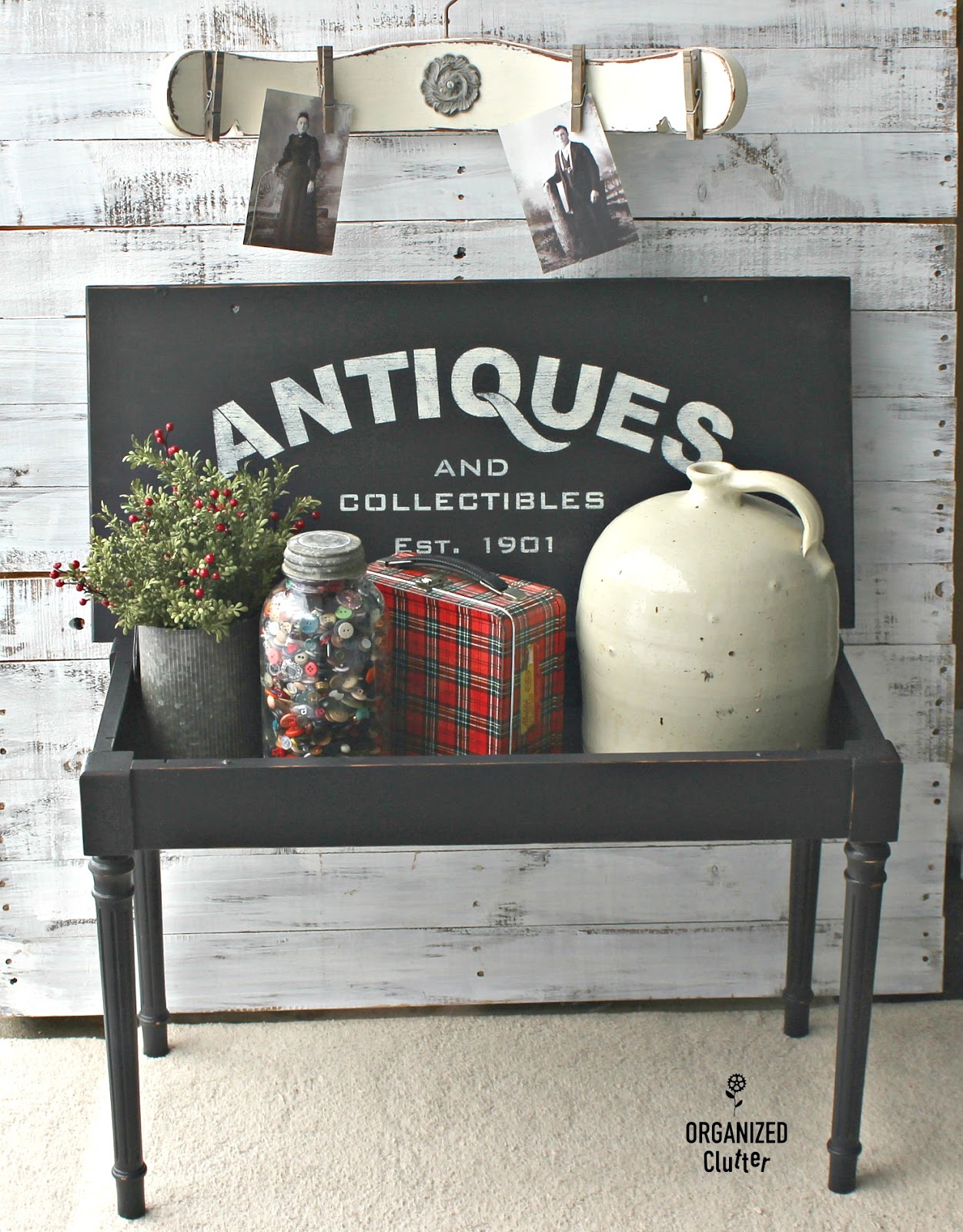 Garage Sale Piano Bench Upcycle With Buffalo Checks Antiques
