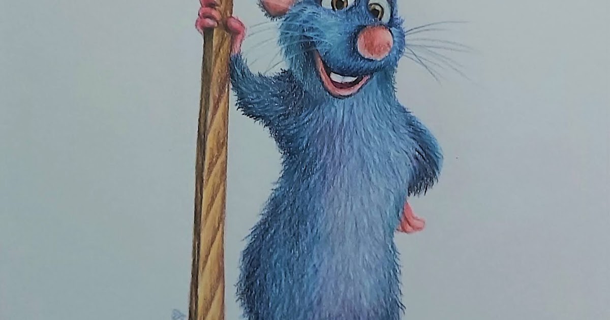 Remy from Ratatouille in coloured pencils - my first online art ...