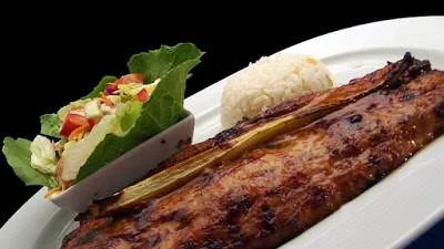 Asian style grilled salmon