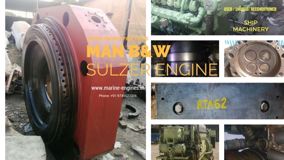 MAN B&W Sulzer Ship Machinery Parts used, marine, engine, sulzer, MAN B&W, ship machinery, spare parts, recondition, reusable, India, recycle, 50MC, 70MC, 45MC, RTA