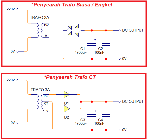 Skema Rangkaian Power Supply Variable LM 317 3A Sederhana Teknisi