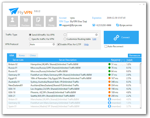 تحميل اقوى برامج في بي ان لفتح المواقع المحجوبة FlyVPN 3.3.0.10