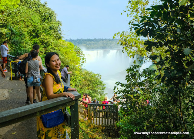 vantage point in Iguazu Falls