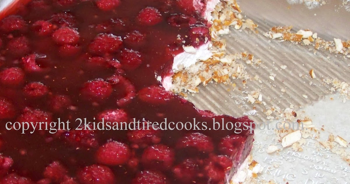 Raspberry Pretzel Jello Salad
