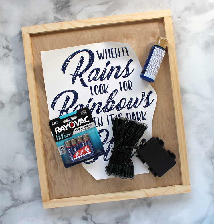 The Craft Patch How to Make A Lighted Wooden Sign