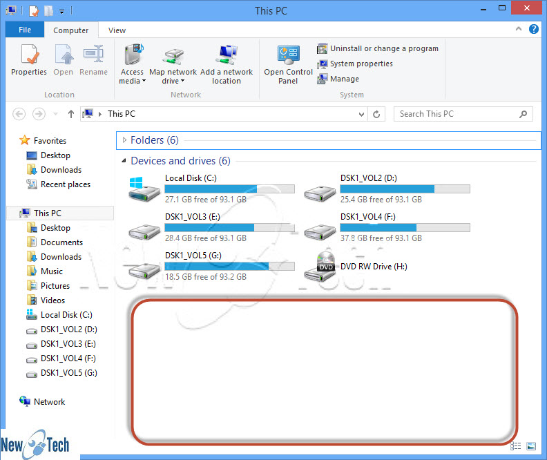 How to Put Program Shortcuts in My Computer Window Beneath Disk Drives