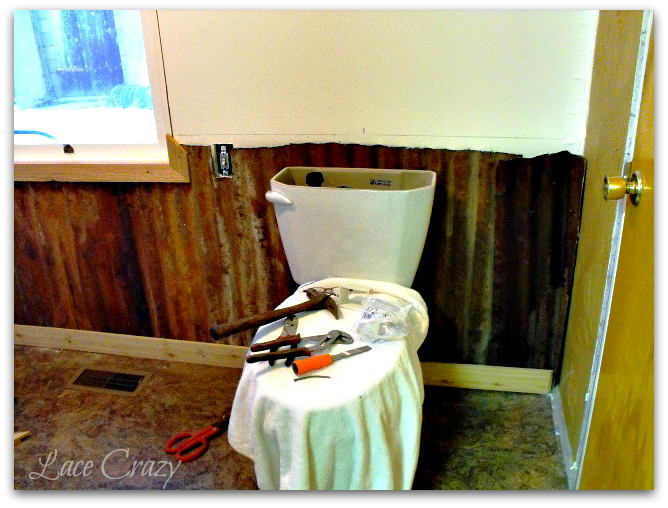 Lace Crazy Old House Bathroom Remodel