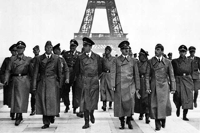 23 June 1940 worldwartwo.filminspector.com Hitler Paris Speer Brekker