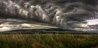 Wetterfotografie Wolkenfront Böenkragen Weserbergland