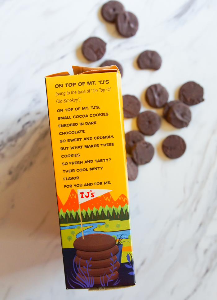 Sweet on Trader Joe's Sunday Mini Dark Chocolate Mint Coins Bake at 350°