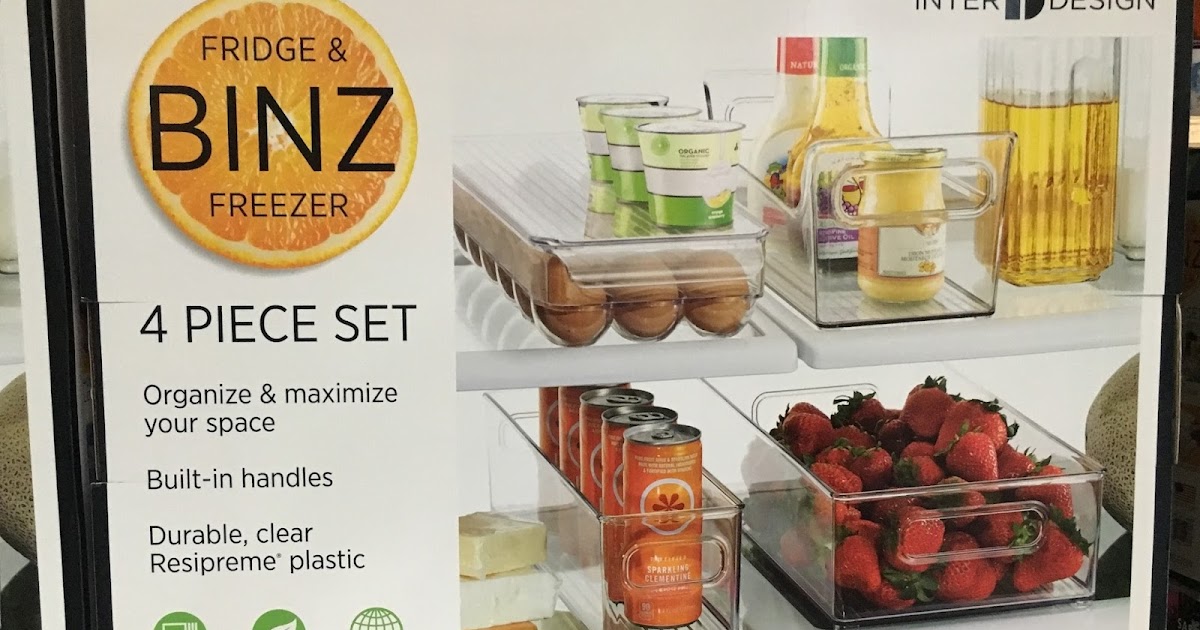 InterDesign Fridge & Freezer Binz 4 piece set Costco Weekender