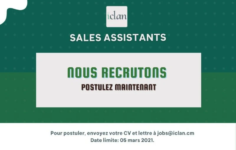 Recruitment of Sales Assistant