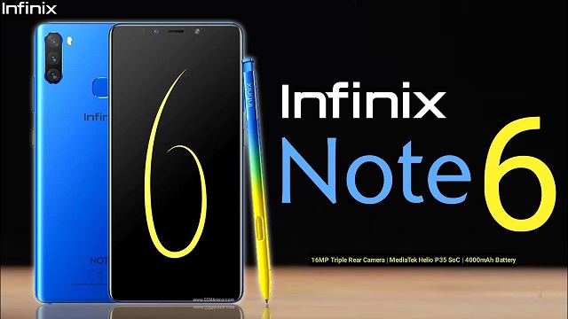 إنفينيكس تعلن عن هاتفها الجديد Note 6