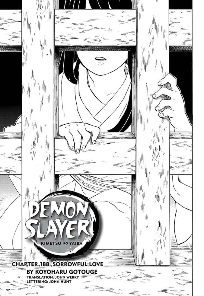 Demon Slayer Kimetsu No Yaiba Chapter 188 Sorrowful Love Kimetsu No Yaiba Manga Online