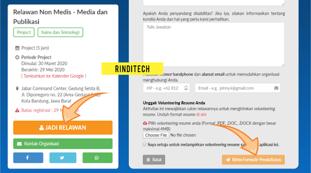 Cara Daftar Menjadi Relawan Menghadapi COVID-19 di Jawa Barat