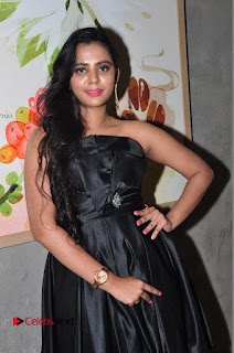 Actress Manasa Himavarsha Pictures in Black Short Dress at The Great Hydrerabad Life Style EXPO II  0027