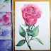 How to paint a rose in watercolor