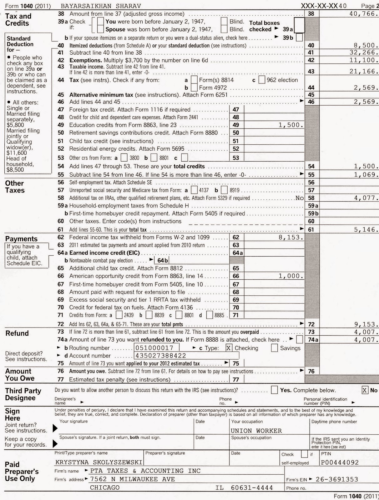 Electric Work Tax Return__2010