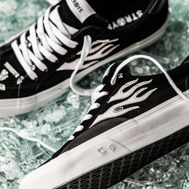 Tênis Masculino Straye Logan Flame BLK & WHT Black/White Home