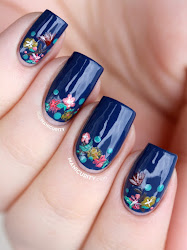 nail nails floral flowers dark moon tiny half eid flower designs pretty spring china teeny crazy summer going flowery pouted