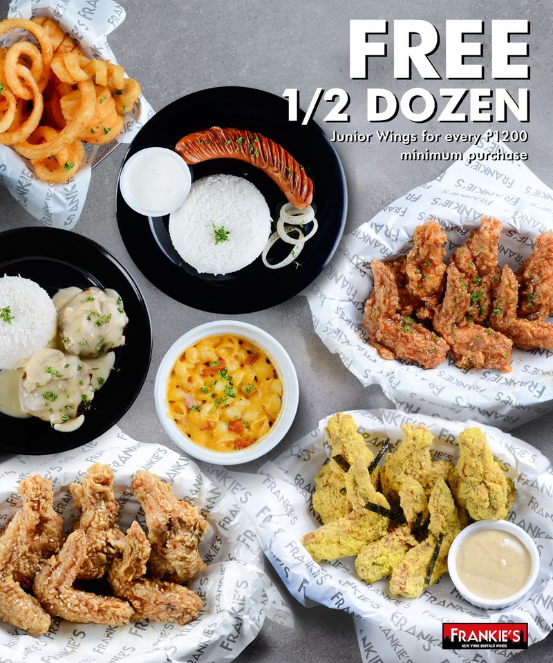 Manila Shopper Frankie's FREE 1/2 Dozen JR Wings Promo