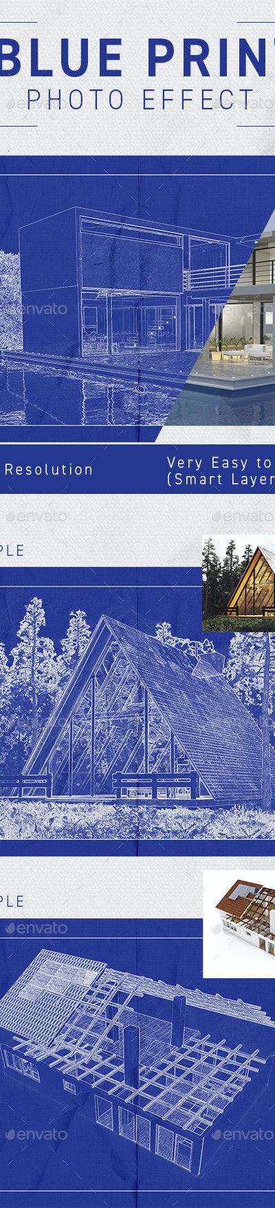 GraphicRiver - Architect Blueprint Photo Effect 33249812 2 BluePrintEffect preview
