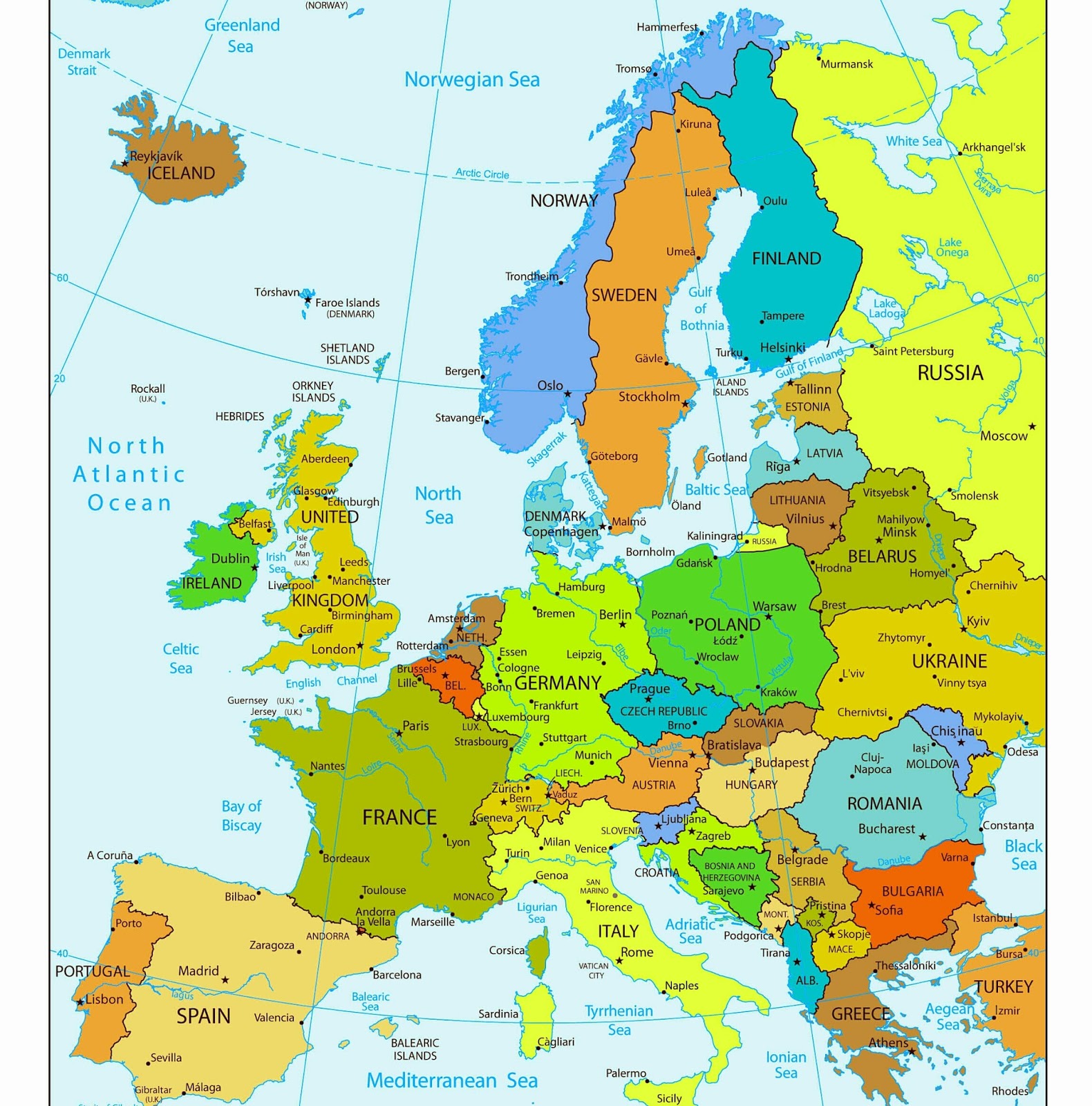 Avrupa Map