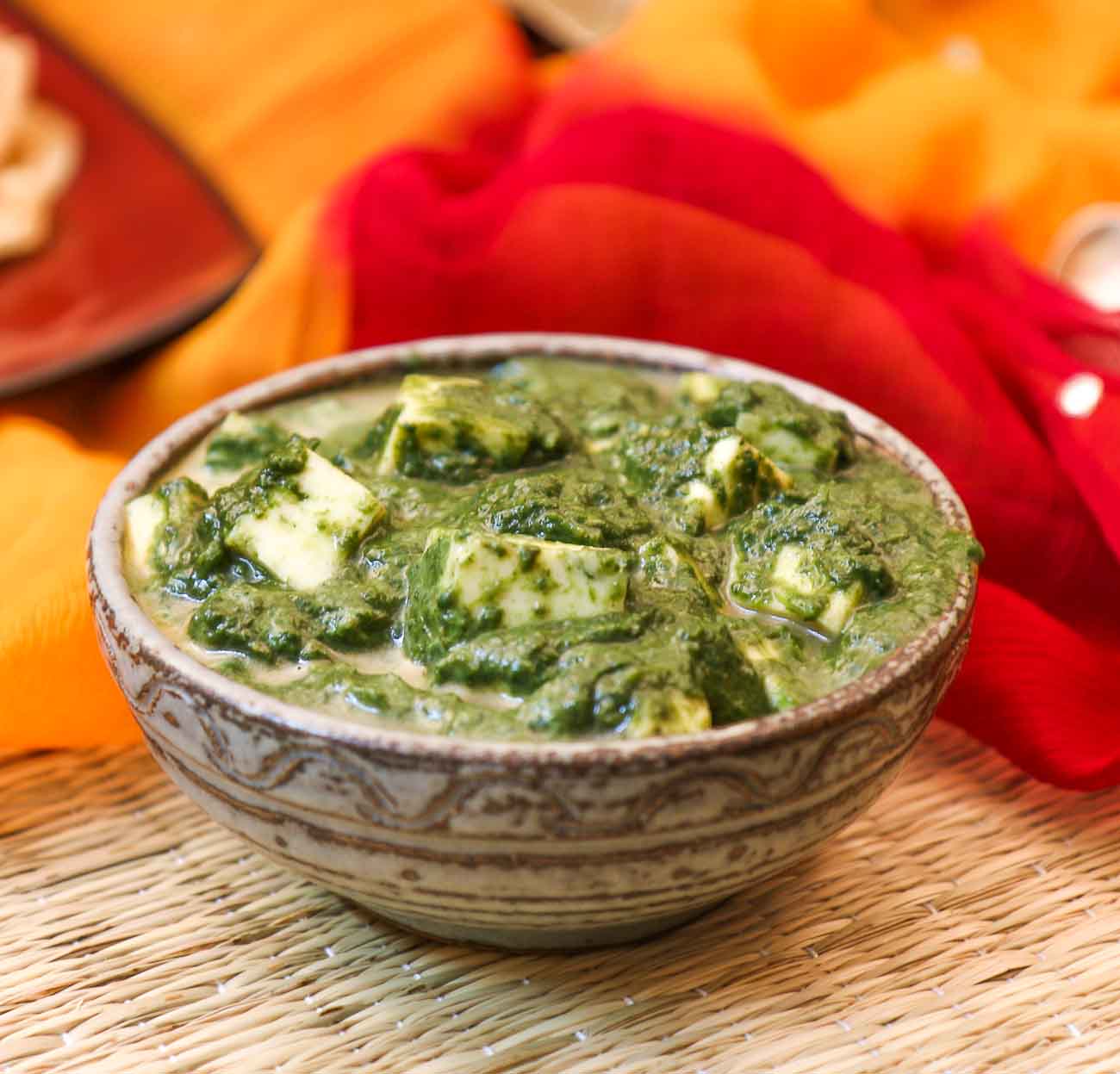 INDIAN VEGETARIAN RECIPE: Palak Paneer- Spinach With Indian Cottage Cheese