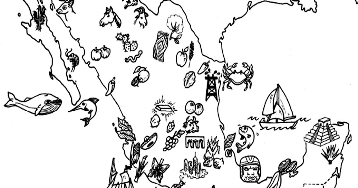 Pinto Dibujos Recursos naturales de México para colorear, recursos naturales para pintar Pinto Dibujos Recursos naturales de México para colorear, recursos naturales para pintar