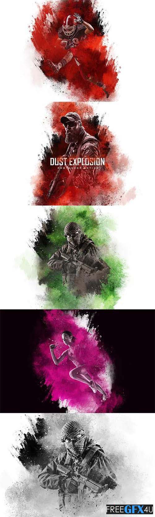 Dust Explosion Photoshop Action Free Download Dust Explosion Photoshop Action