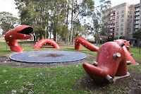 Giant Worm Sculpture - Playground | Riverwood Public Art