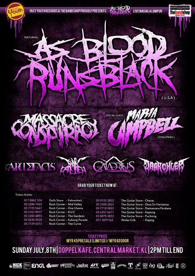 DoPPel Music World: 8 July: As Blood Runs Black LIVE FROM USA ...