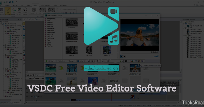Vsdc video editing software, free download