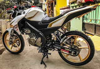 Modifikasi Vixion Warna Putih Polos, Original, Mutiara, Metalik, Doff