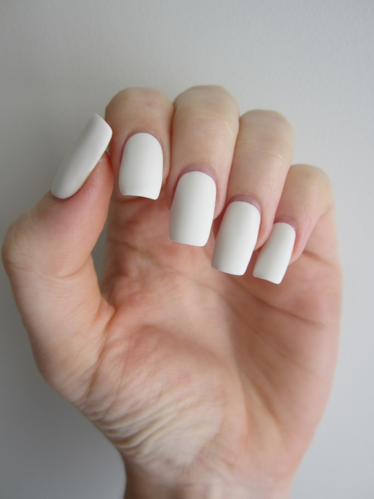 White square nails